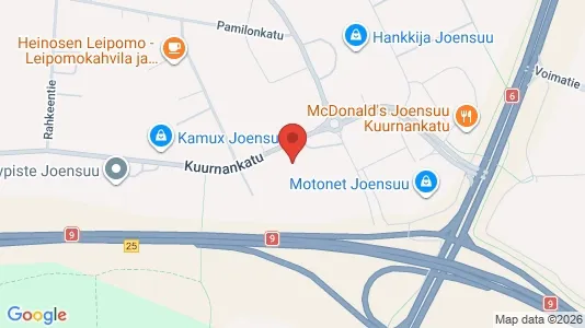 Varastot Vuokrattavana i Joensuu - Kuva Google Street Viewstä