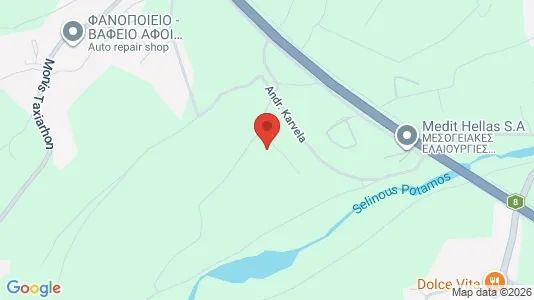 Varastot Vuokrattavana i Aigialeia - Kuva Google Street Viewstä
