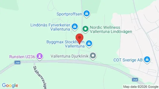 Lager til leie i Vallentuna – Bilde fra Google Street View