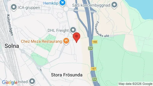 Office spaces for rent i Solna - kort over placeringen