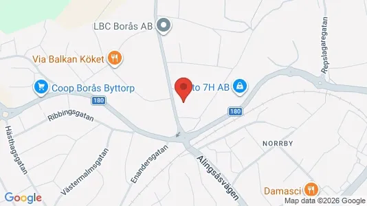 Kontorlokaler til leje i Borås - Foto fra Google Street View