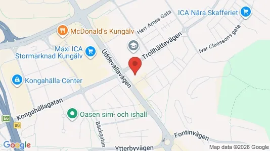 Kontorer til leie i Kungälv - kort over placeringen