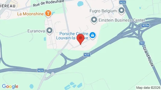 Büros zur Miete i Mont-Saint-Guibert – Foto von Google Street View