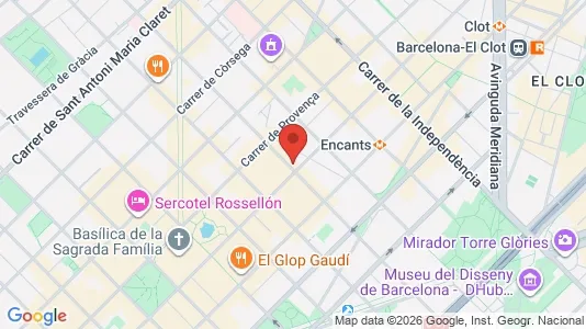 Kontorslokaler för uthyrning i Barcelona Eixample – Foto från Google Street View