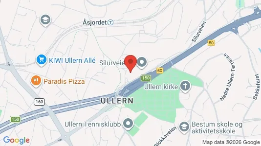 Kontorlokaler til leje i Oslo Ullern - kort over placeringen