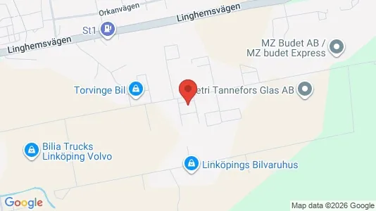 Værkstedslokaler til leje i Linköping - Foto fra Google Street View