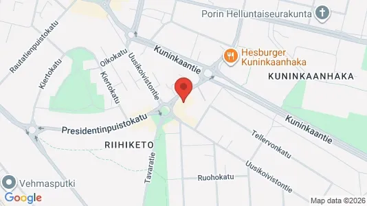 Gewerbeflächen zur Miete i Pori - kort over placeringen