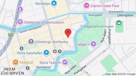 Kontorslokaler för uthyrning i Göteborg Centrum - kort over placeringen