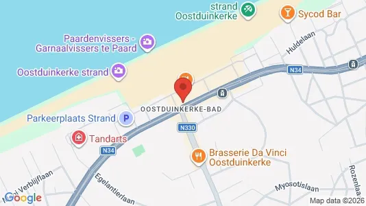 Liikekiinteistöt Vuokrattavana i Koksijde - Kuva Google Street Viewstä
