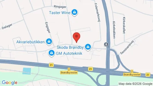 Bedrijfsruimtes te huur i Brøndby - Foto uit Google Street View