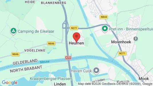 Gewerbeflächen zur Miete i Heumen – Foto von Google Street View