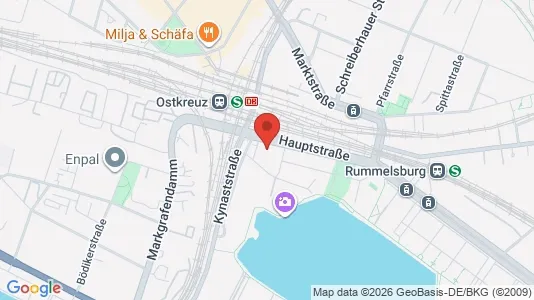 Espacios de oficina En alquiler i Berlin Lichtenberg - kort over placeringen