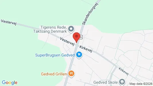 Liikekiinteistöt Vuokrattavana i Gedved - Kuva Google Street Viewstä