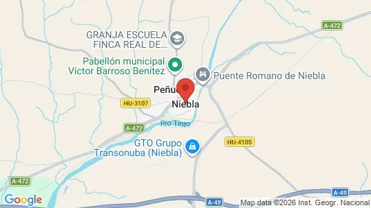 Gewerbeflächen zur Miete i Niebla – Foto von Google Street View