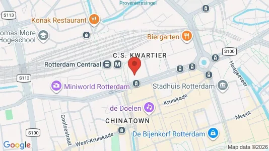 Kontorslokaler för uthyrning i Rotterdam Centrum – Foto från Google Street View