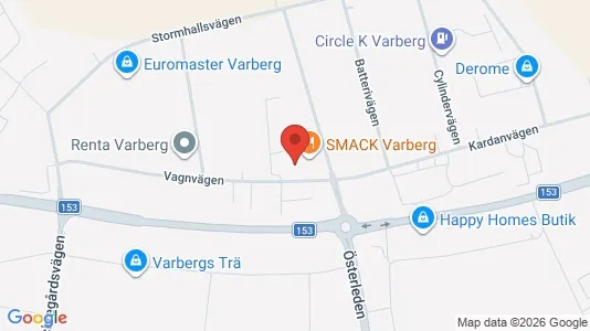 Liikekiinteistöt Vuokrattavana i Varberg - Kuva Google Street Viewstä