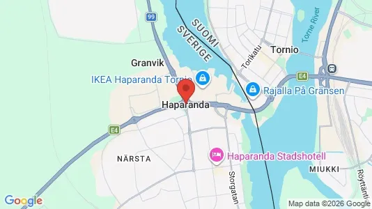 Kaupat Vuokrattavana i Haparanda - Kuva Google Street Viewstä
