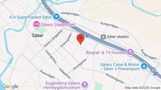 Varastot Vuokrattavana i Säter - Kuva Google Street Viewstä