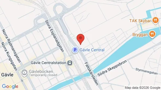 Büros zur Miete i Gävle – Foto von Google Street View