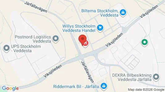 Varastot Vuokrattavana i Järfälla - Kuva Google Street Viewstä