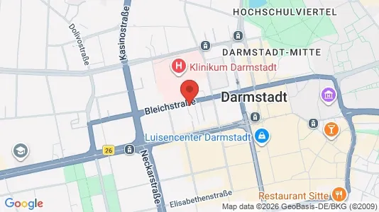 Lokaler til leie i Darmstadt – Bilde fra Google Street View