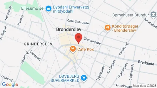Büros zur Miete i Brønderslev - kort over placeringen