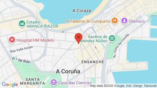 Coworking spaces zur Miete i A Coruña - kort over placeringen