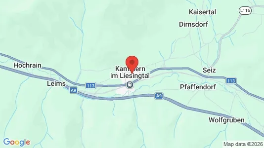 Shops for rent i Kammern im Liesingtal - kort over placeringen