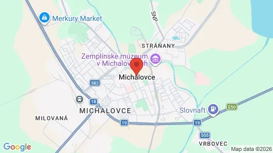 Lokaler til leie i Michalovce – Bilde fra Google Street View
