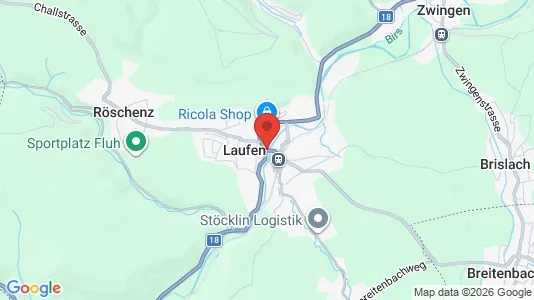 Gewerbeflächen zur Miete i Laufen – Foto von Google Street View