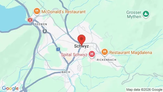 Gewerbeflächen zur Miete i Schwyz – Foto von Google Street View