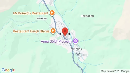 Liikekiinteistöt Vuokrattavana i Glarus - Kuva Google Street Viewstä