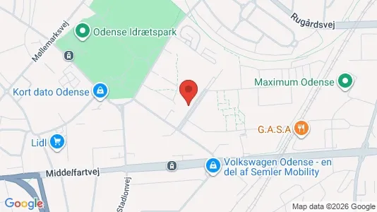 Office spaces for rent i Odense V - Photo from Google Street View