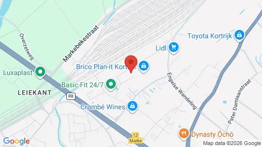 Office spaces for rent i Kortrijk - kort over placeringen