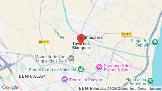 Lokaler til leie i Tavernes Blanques – Bilde fra Google Street View