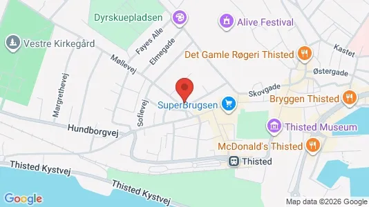 Varastot Vuokrattavana i Thisted - Kuva Google Street Viewstä