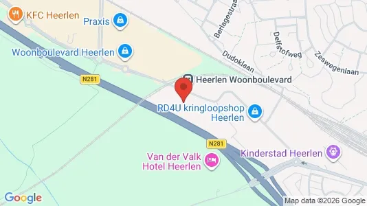 Gewerbeflächen zur Miete i Heerlen – Foto von Google Street View