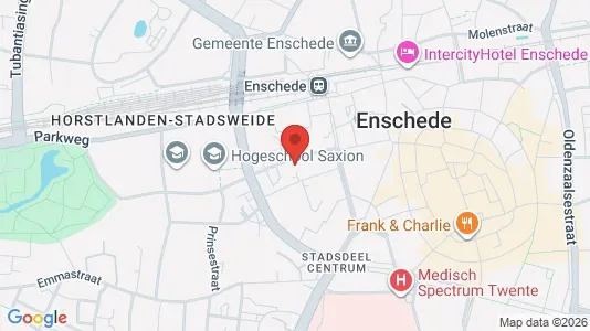 Lokaler til leje i Enschede - kort over placeringen