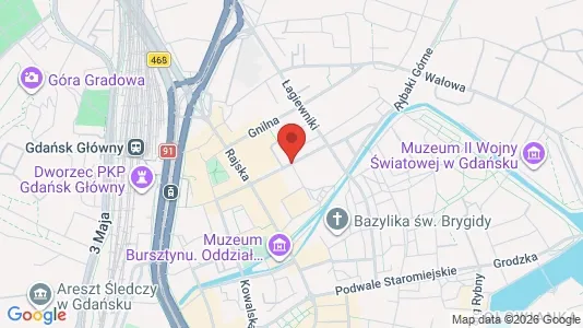 Lokaler til leie i Gdańsk - kort over placeringen