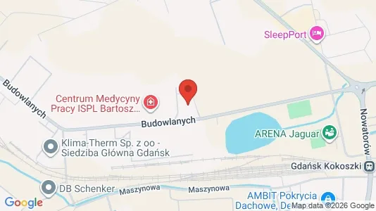 Commercial properties for rent i Gdańsk - kort over placeringen