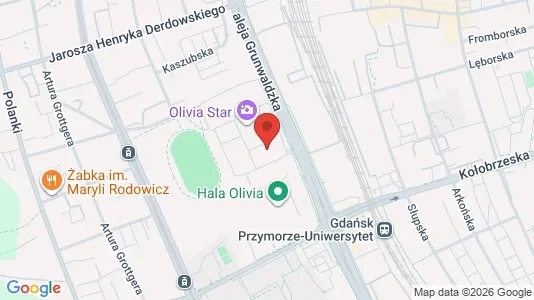 Lokaler til leie i Gdańsk - kort over placeringen