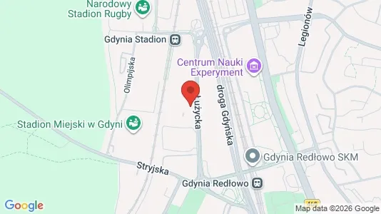 Kontorlokaler til leje i Gdynia - kort over placeringen