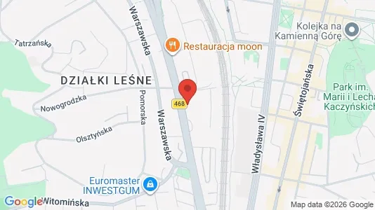 Commercial properties for rent i Gdynia - kort over placeringen