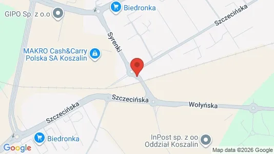 Lager zur Miete i Koszalin – Foto von Google Street View