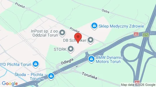 Varastot Vuokrattavana i Toruń - Kuva Google Street Viewstä