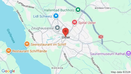 Företagslokaler för uthyrning i Uster – Foto från Google Street View
