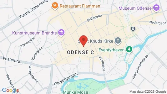 Büros zur Miete i Odense C – Foto von Google Street View
