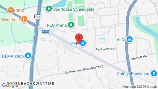 Gewerbeflächen zur Miete i Roeselare – Foto von Google Street View