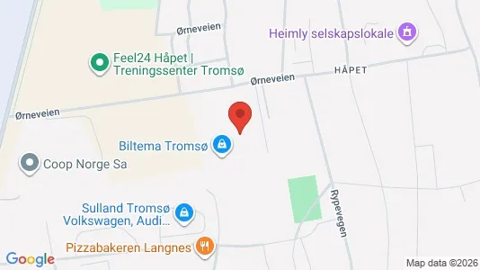 Liikekiinteistöt Vuokrattavana i Tromsø - Kuva Google Street Viewstä
