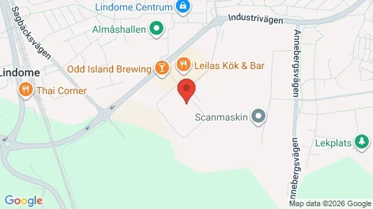Lagerlokaler til leje i Mölndal - Foto fra Google Street View
